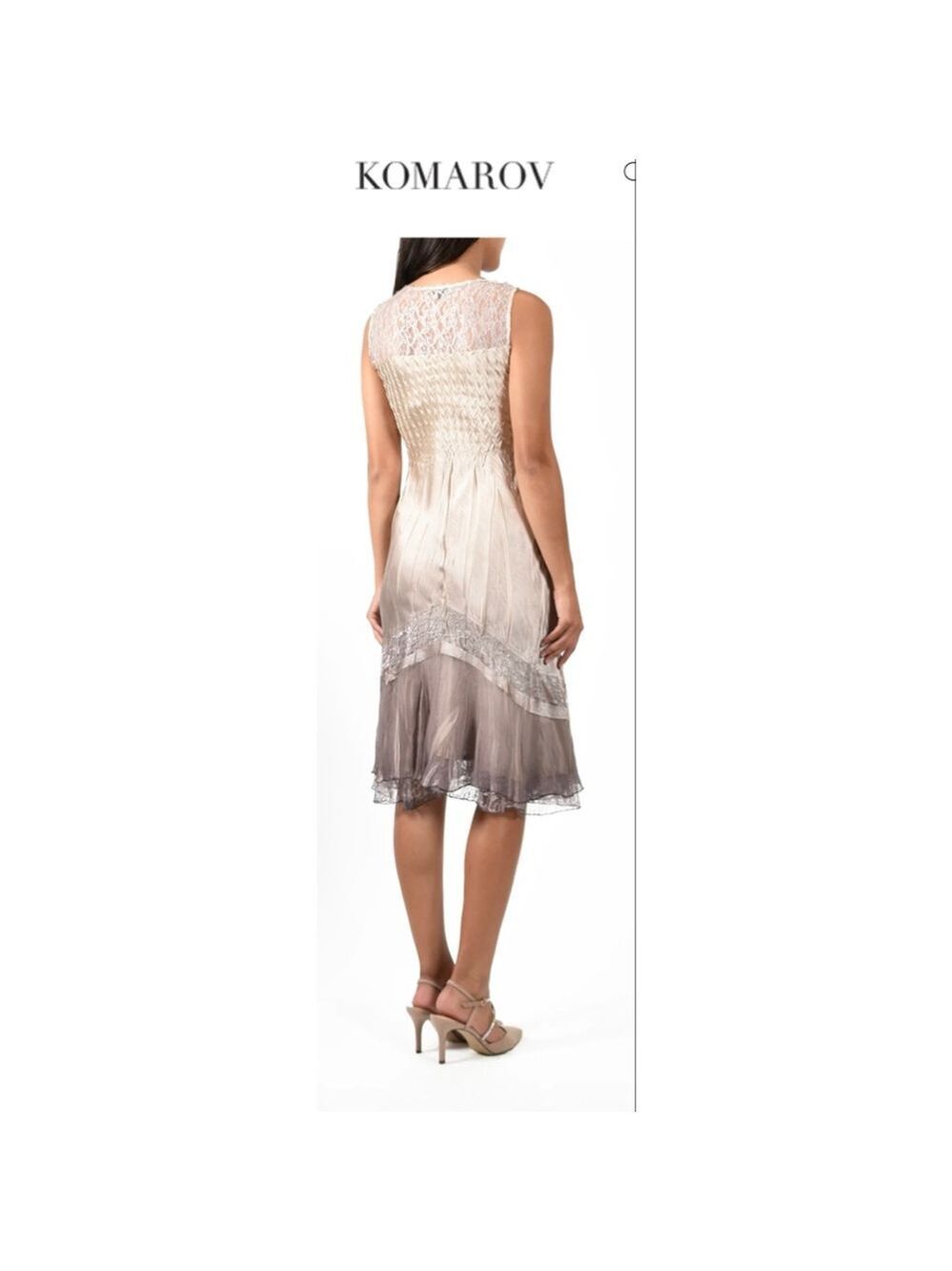 New KOMAROV Beach with Cafe Ombre Midi Dress M - Picture 3 of 5